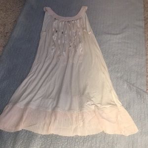Fun ivory swing dress